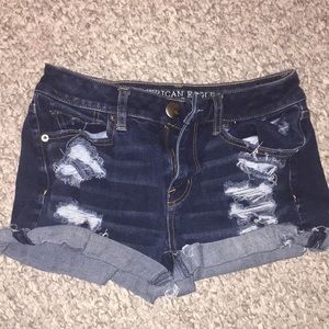 american eagle distressed shorts